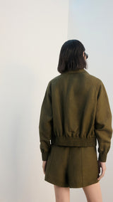 Mango shorts demi in khaki - Image 6