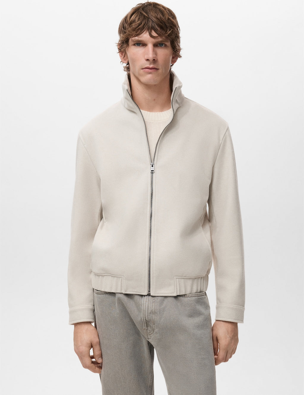 Mango sweatshirt alludiaz in sand - Image 1