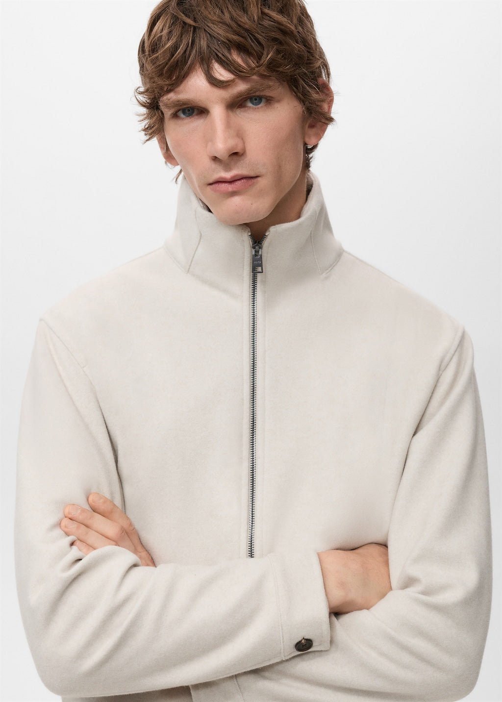 Mango sweatshirt alludiaz in sand - Image 4