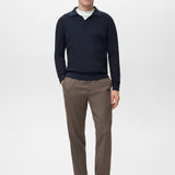 Mango poloshirt antiguas in navy-001