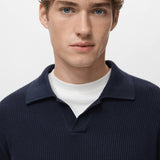 Mango poloshirt antiguas in navy-004