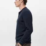 Mango poloshirt antiguas in navy-008
