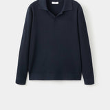 Mango poloshirt antiguas in navy-021