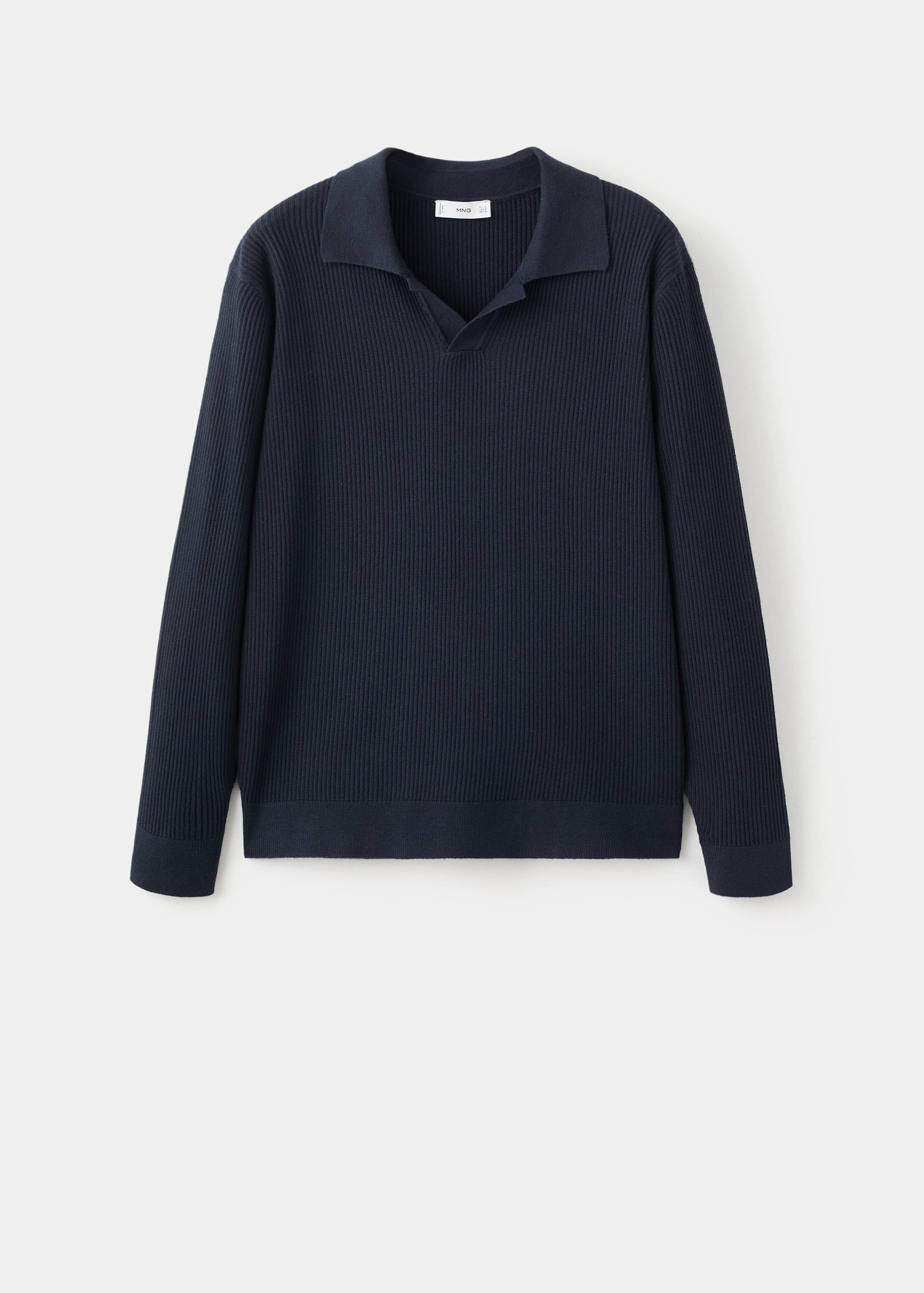 Mango poloshirt antiguas in navy-021