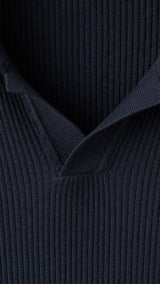 Mango poloshirt antiguas in navy-023
