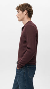 Mango poloshirt antiguas in eggplant-008