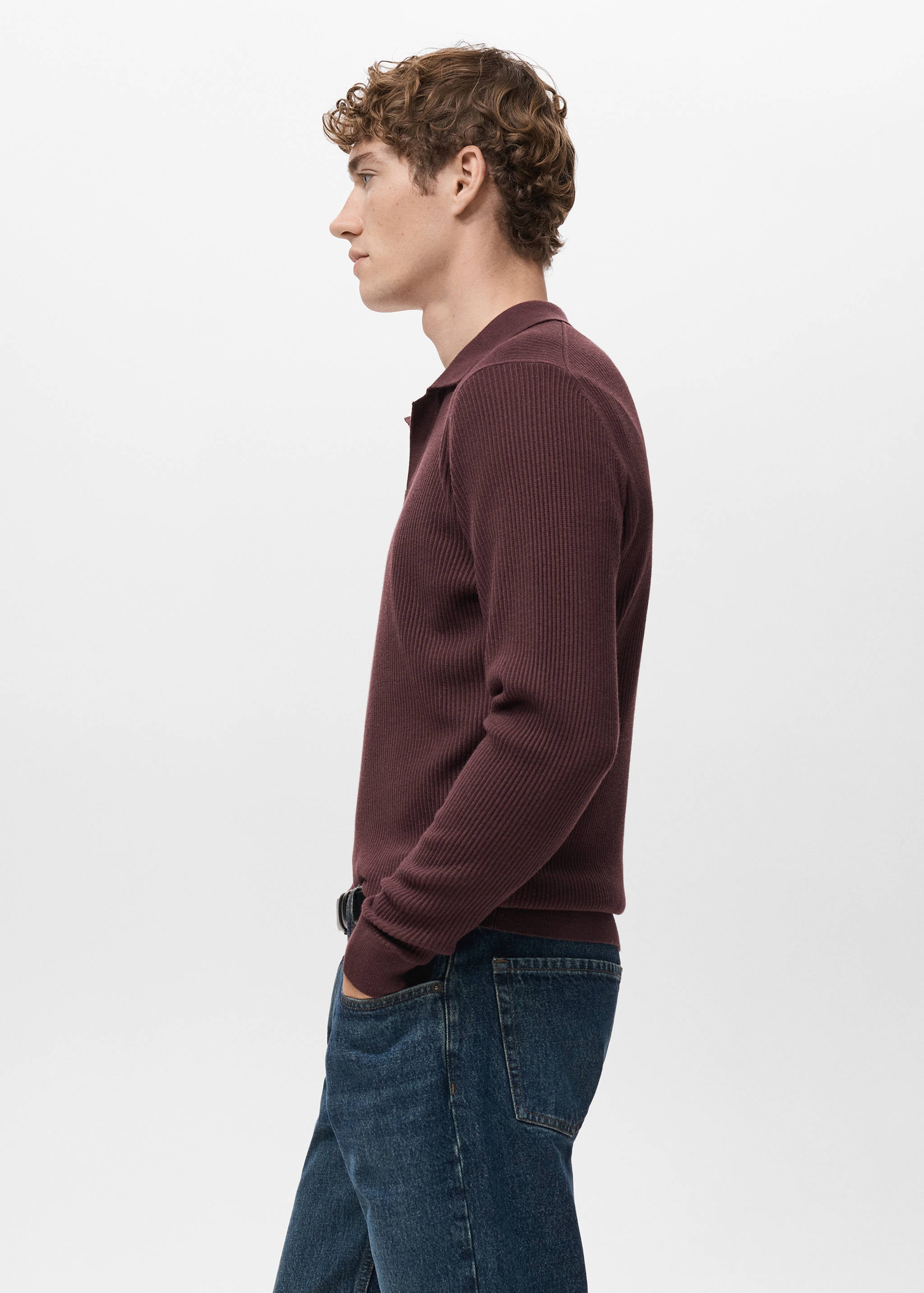 Mango poloshirt antiguas in eggplant-008