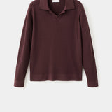 Mango poloshirt antiguas in eggplant-021