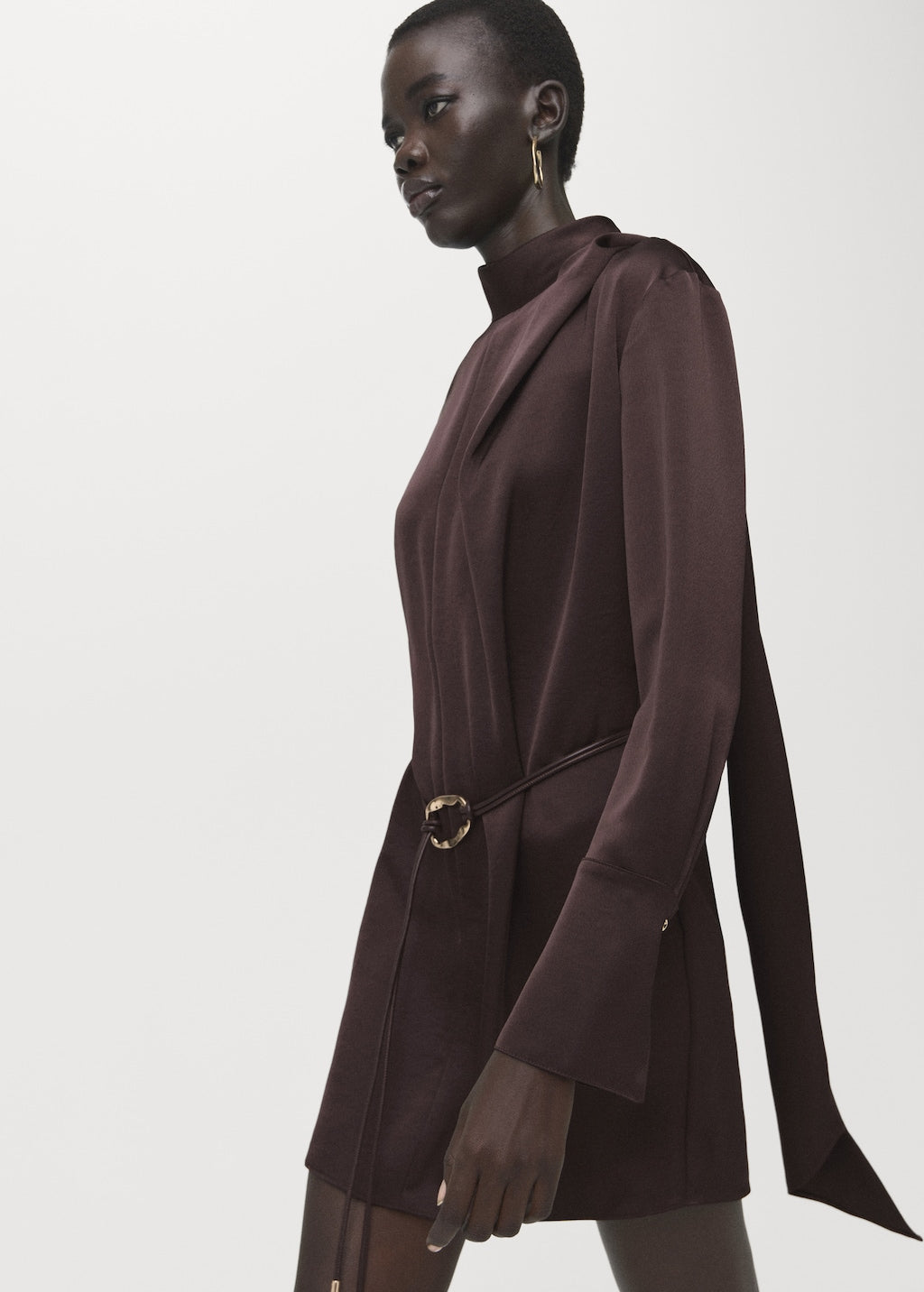 Mango dress nico in brown - Image 1