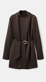 Mango dress nico in brown - Image 2