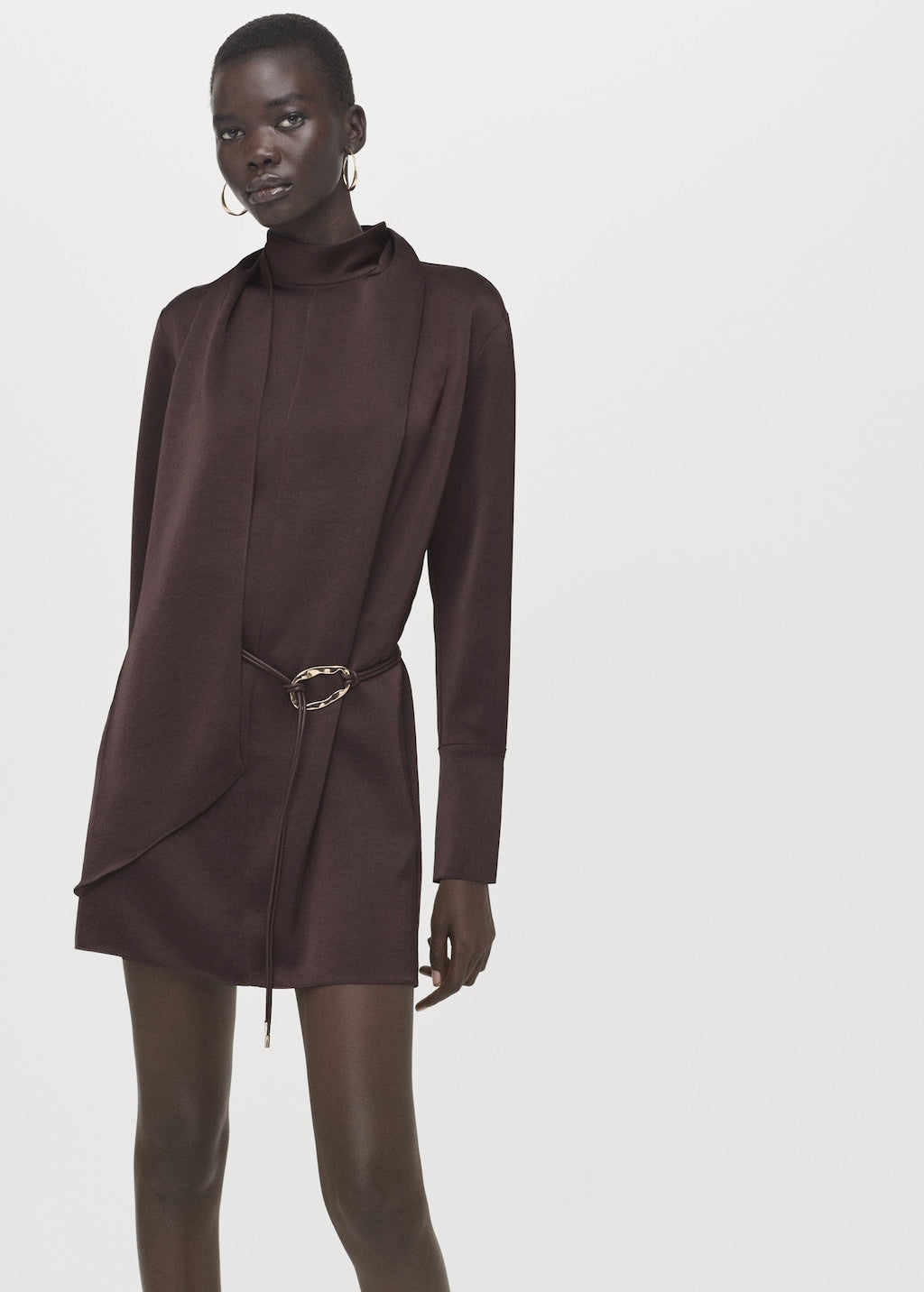 Mango dress nico in brown - Image 5
