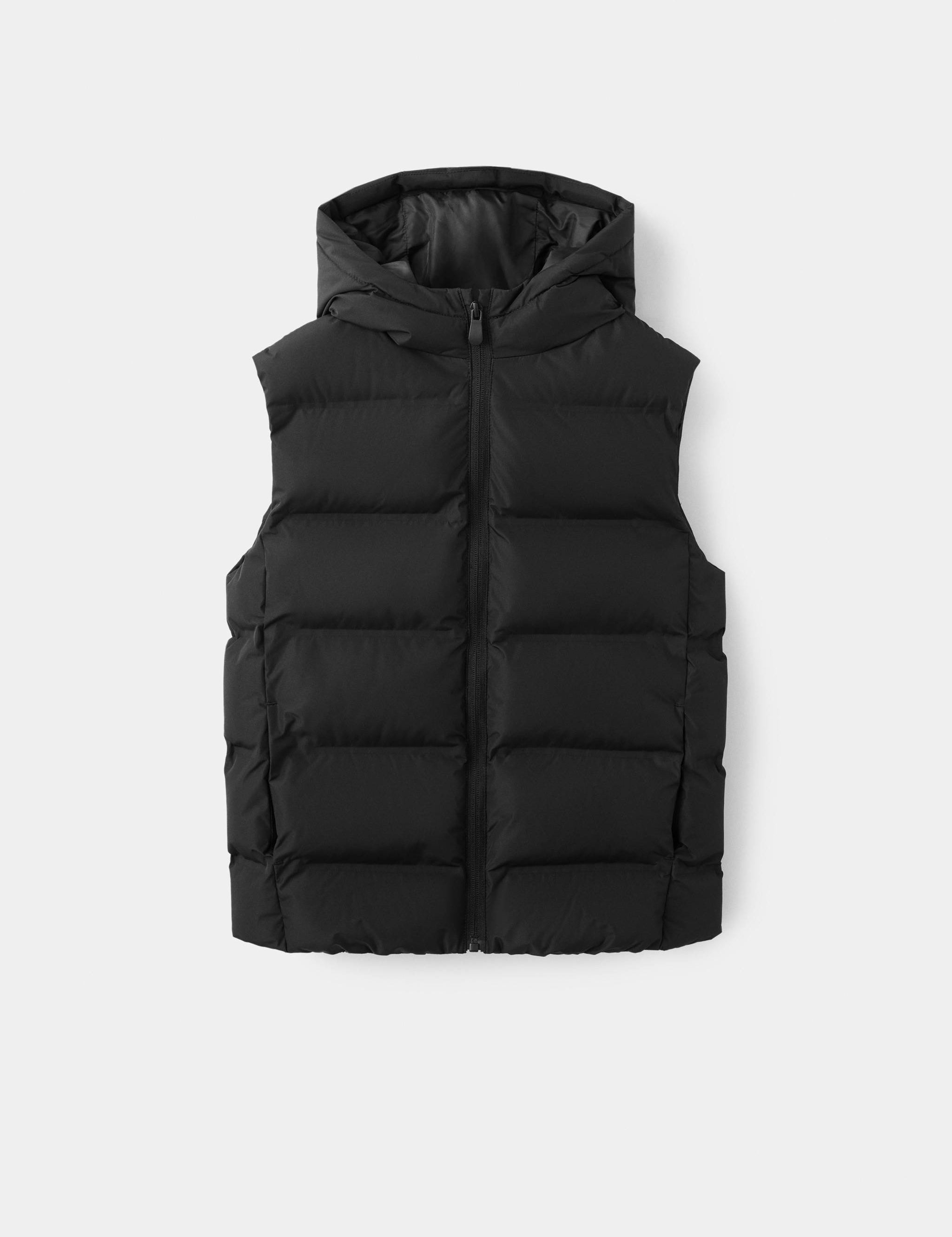 Mango outer vest manel in black