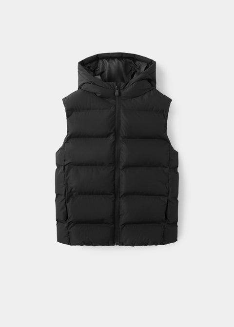 Mango outer vest manel in black