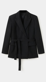 Mango blazer iguana in black