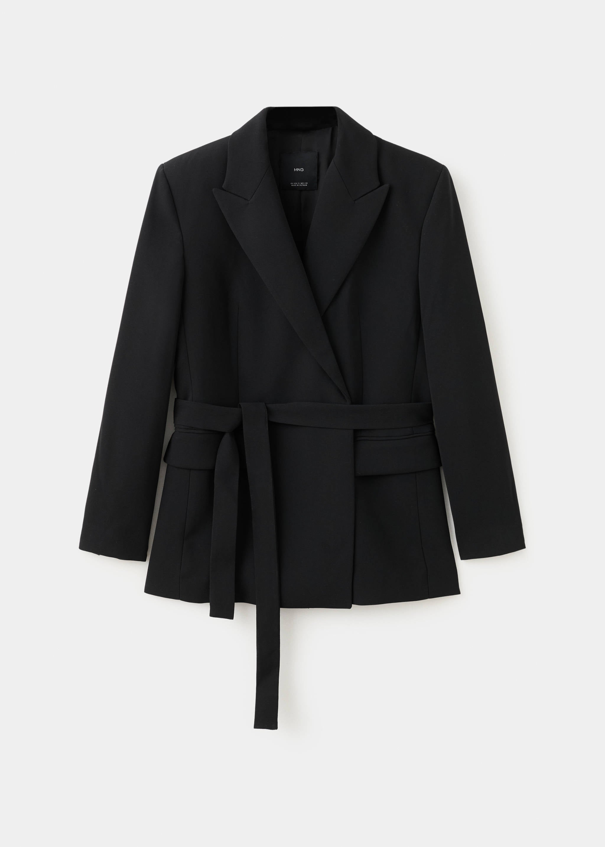 Mango blazer iguana in black