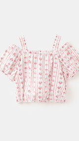 Mango blouse atinaset in red - Image 1