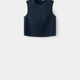 Mango top poppy in navy-021