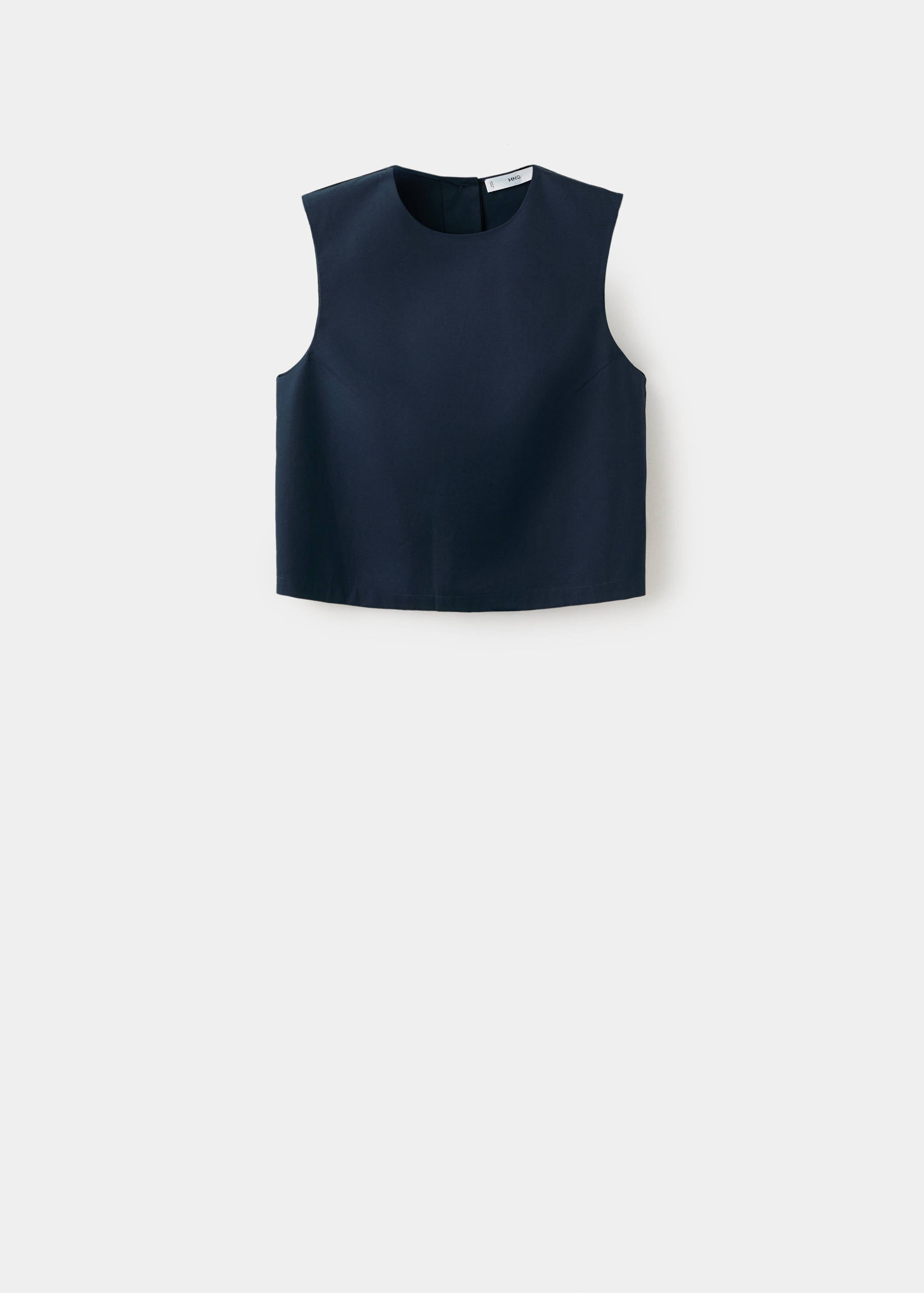 Mango top poppy in navy-021