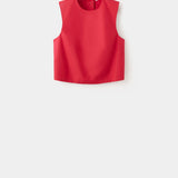 Mango top poppy in red-021