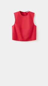 Mango top poppy in red-021