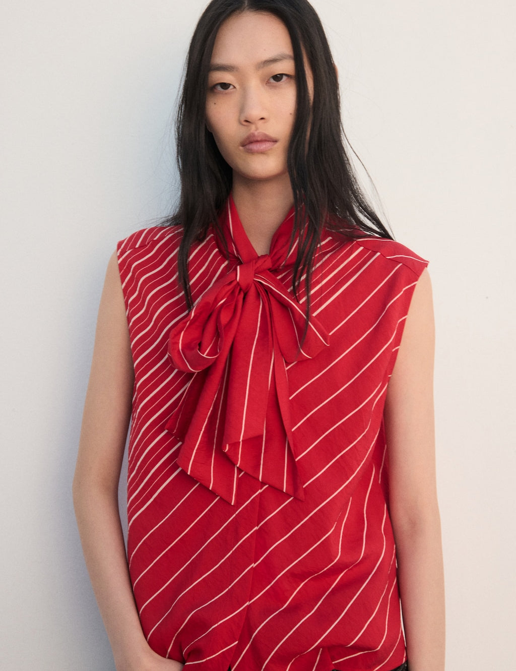 Mango blouse paris in red - Image 1