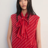 Mango blouse paris in red - Image 1