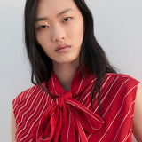 Mango blouse paris in red - Image 4