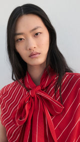 Mango blouse paris in red - Image 4