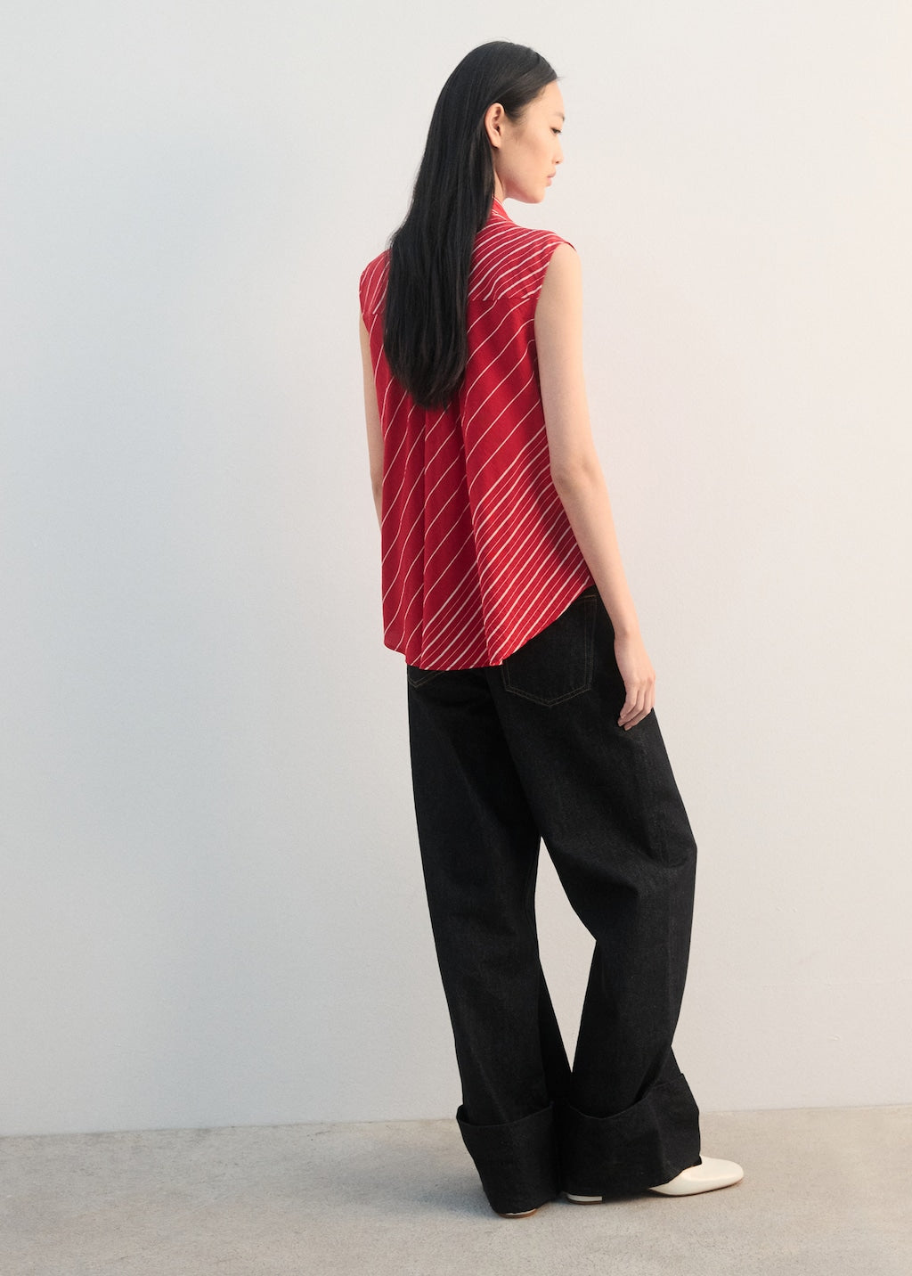 Mango blouse paris in red - Image 6
