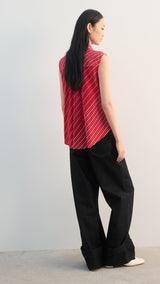 Mango blouse paris in red - Image 6