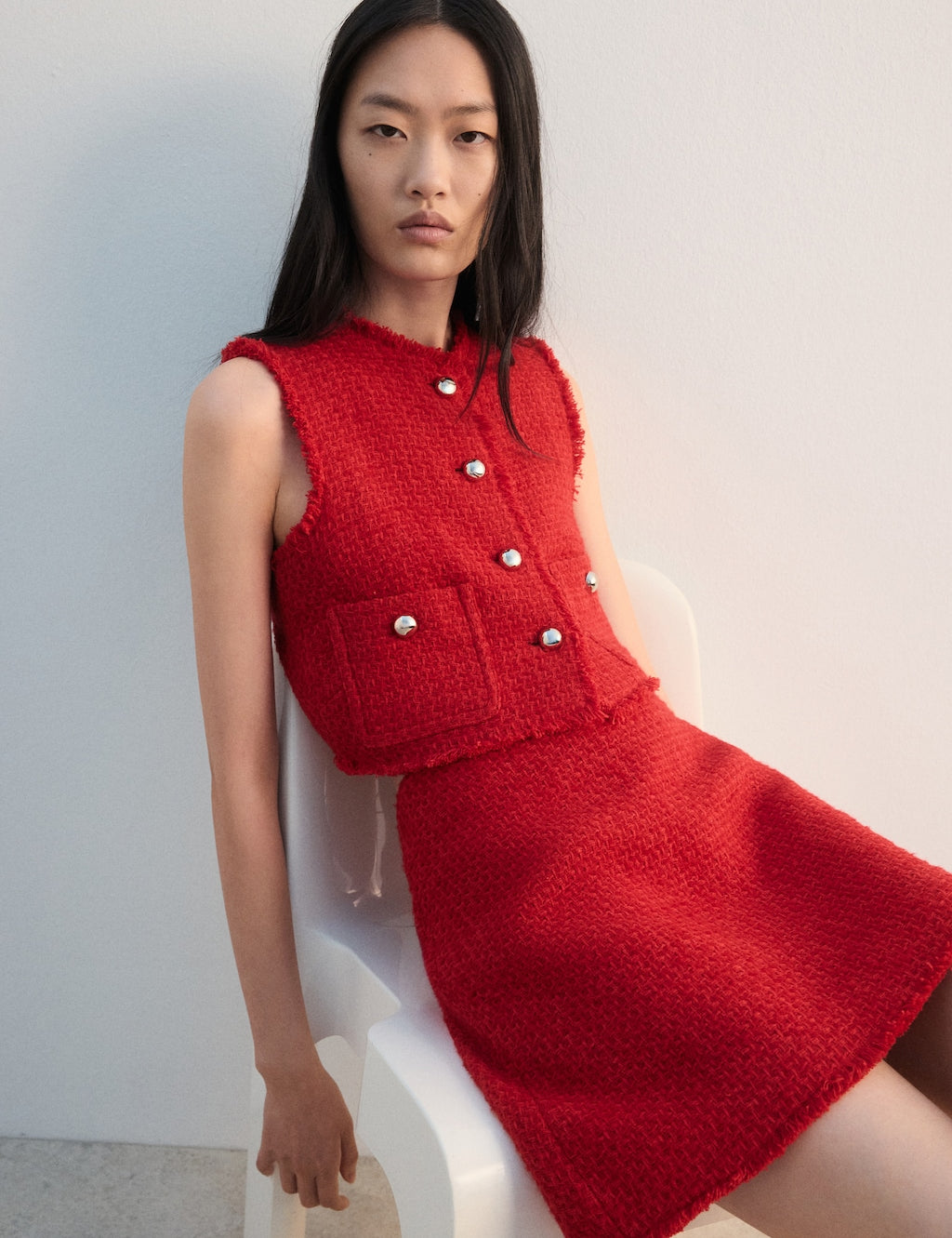 Mango vest mody in red - Image 1