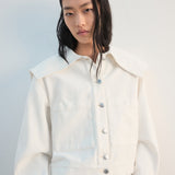 Mango jacket marine in off white - Image 1