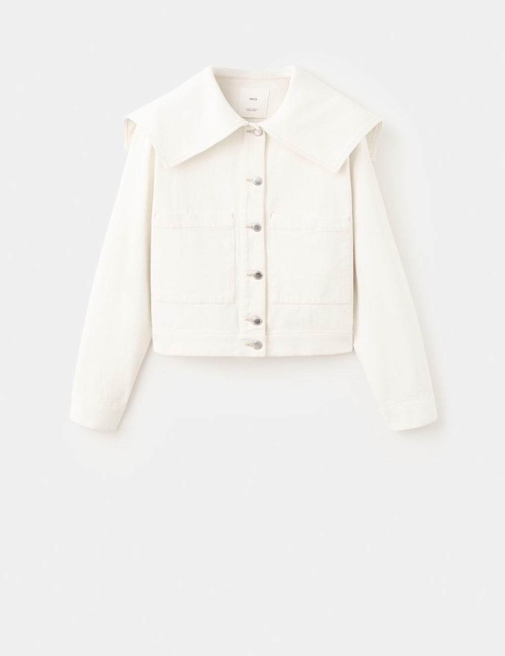 Mango jacket marine in off white - Image 2