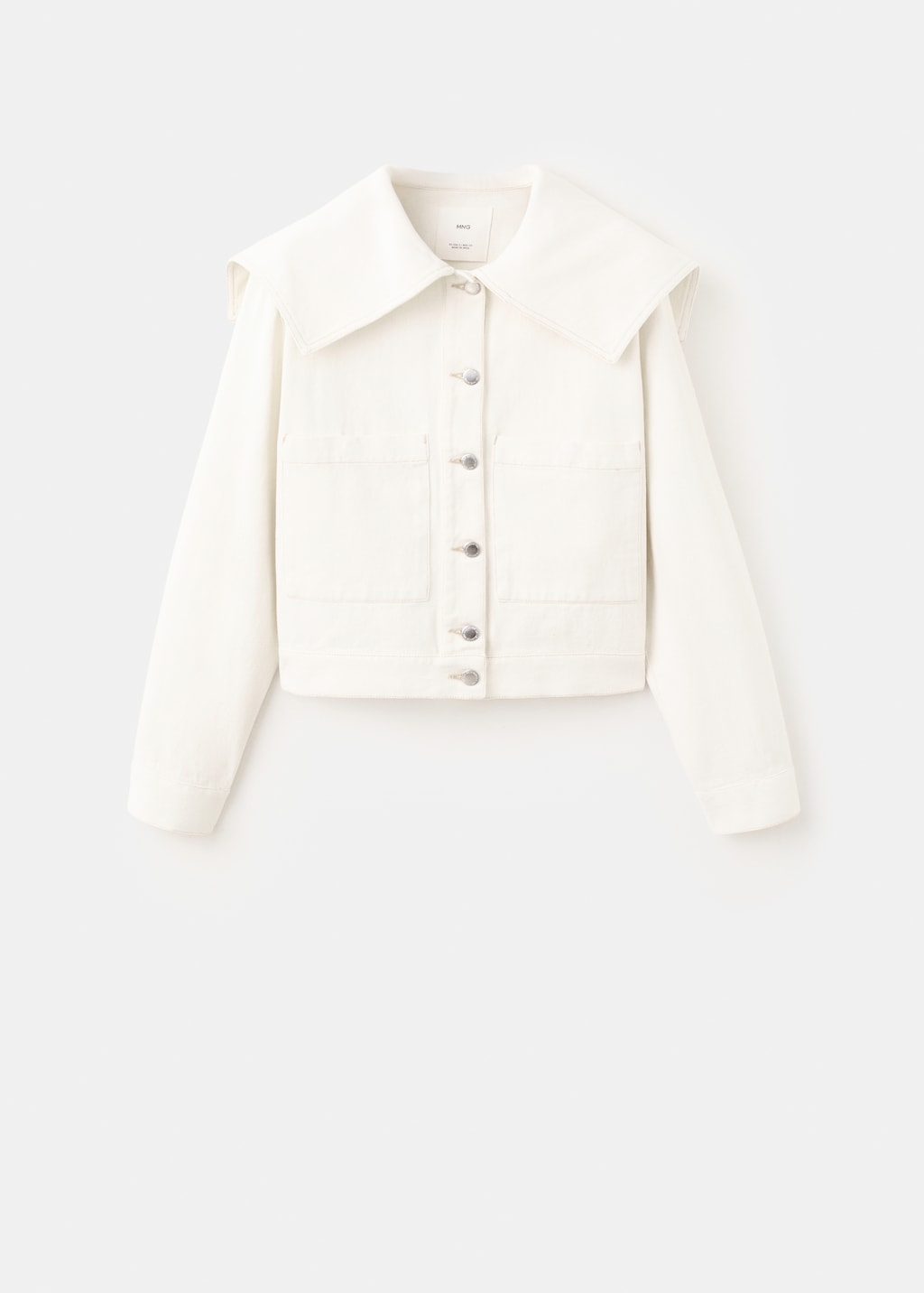 Mango jacket marine in off white - Image 2