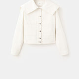 Mango jacket marine in off white - Image 2