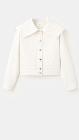 Mango jacket marine in off white - Image 2