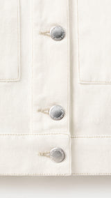 Mango jacket marine in off white - Image 6
