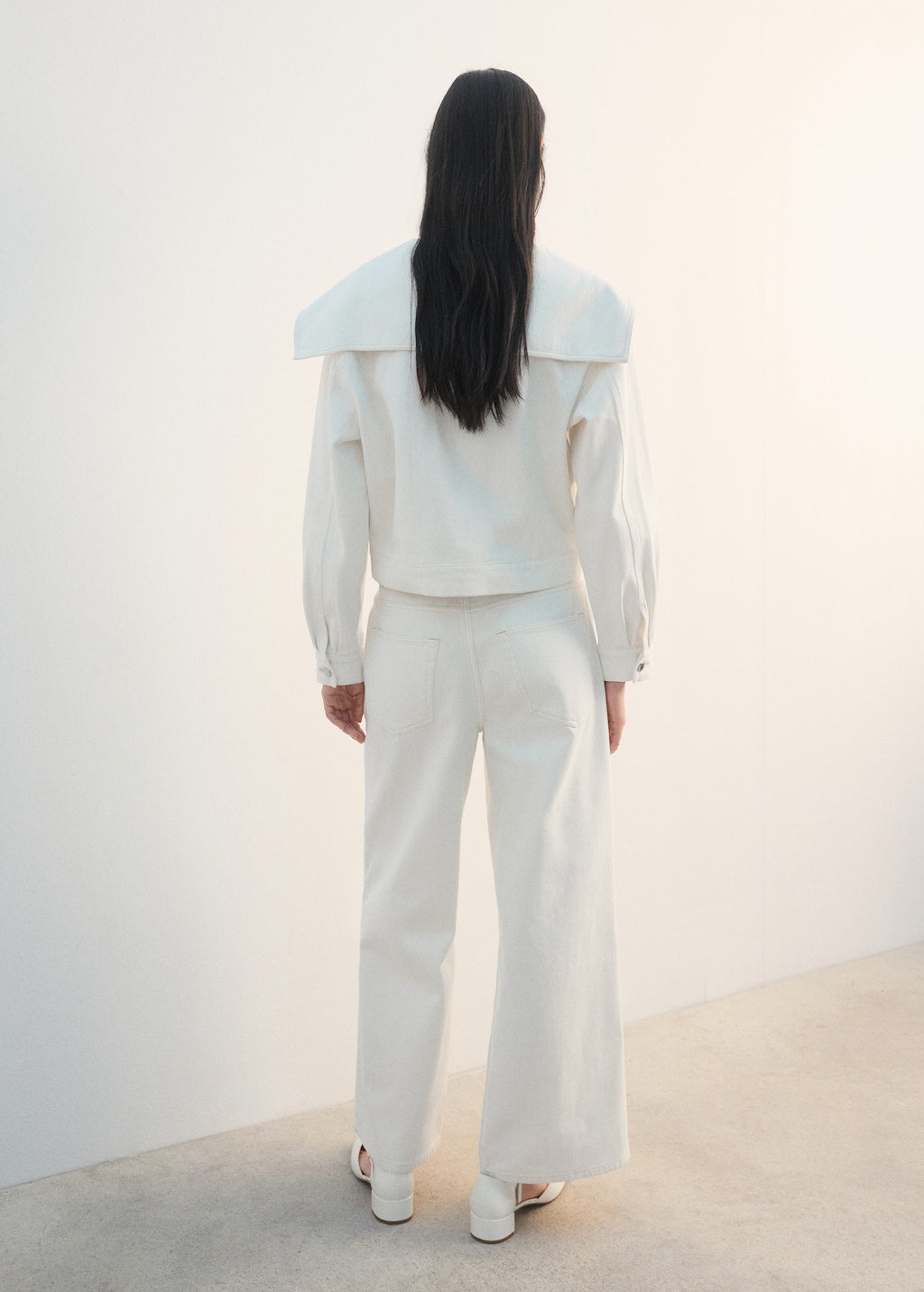 Mango jacket marine in off white - Image 7