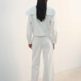 Mango jacket marine in off white - Image 7