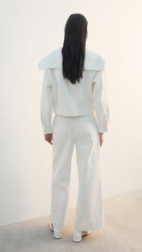 Mango jacket marine in off white - Image 7