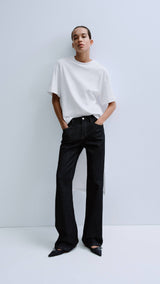 Mango t-shirt iris in white-001
