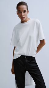 Mango t-shirt iris in white-002