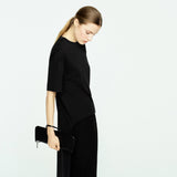 Mango t-shirt iris in black-002