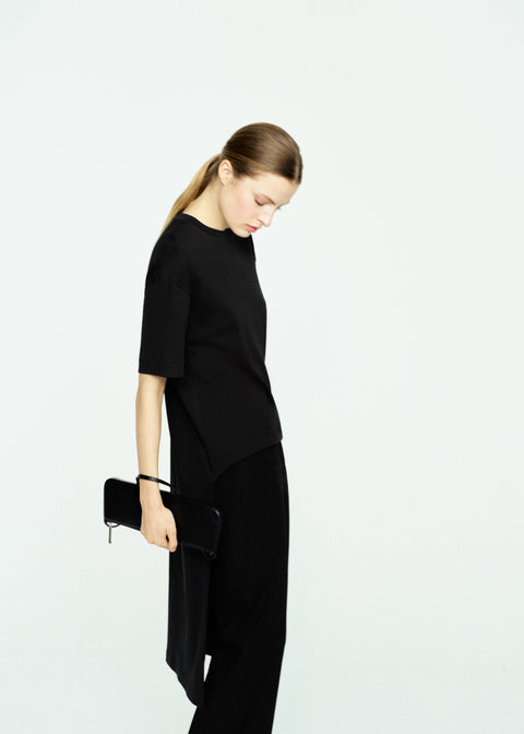 Mango t-shirt iris in black