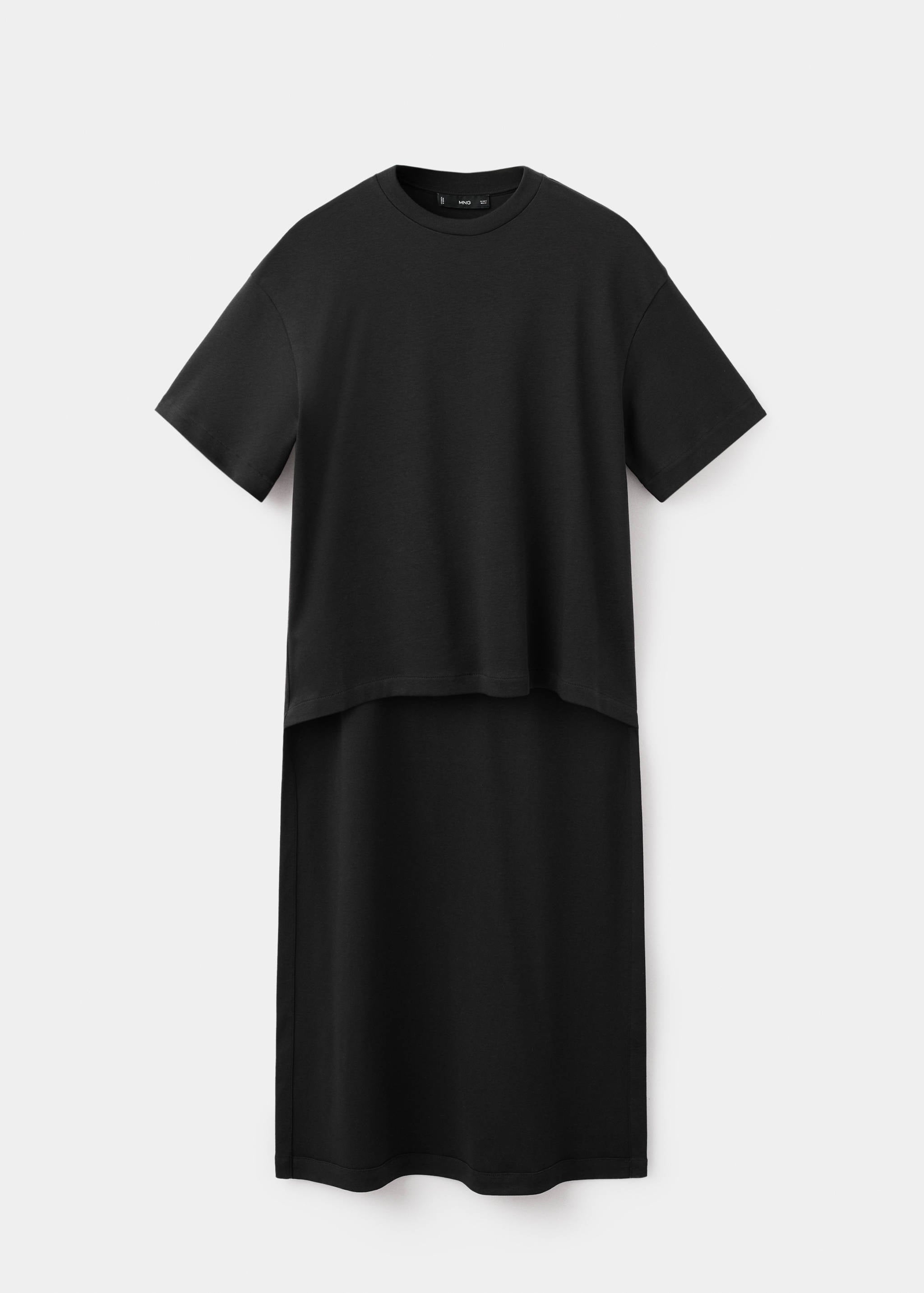 Mango t-shirt iris in black-021