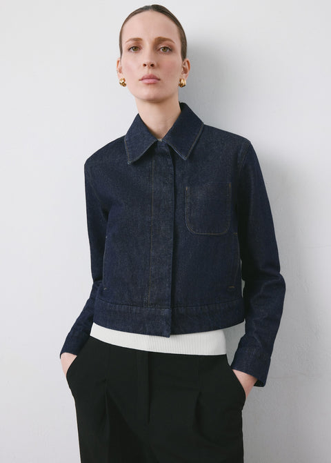 Mango jacket newyork in soft denim