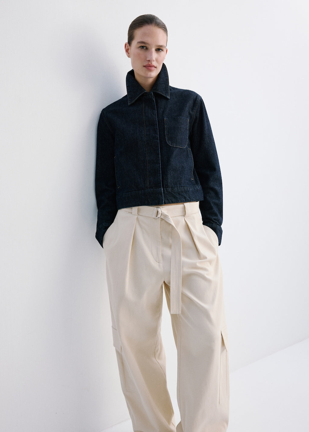 Mango jacket newyork in soft denim - Image 4
