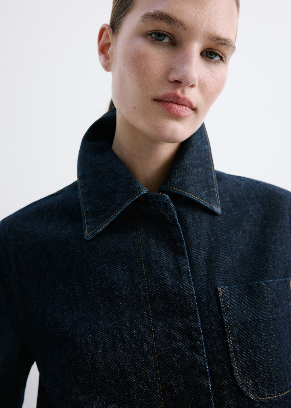 Mango jacket newyork in soft denim - Image 6