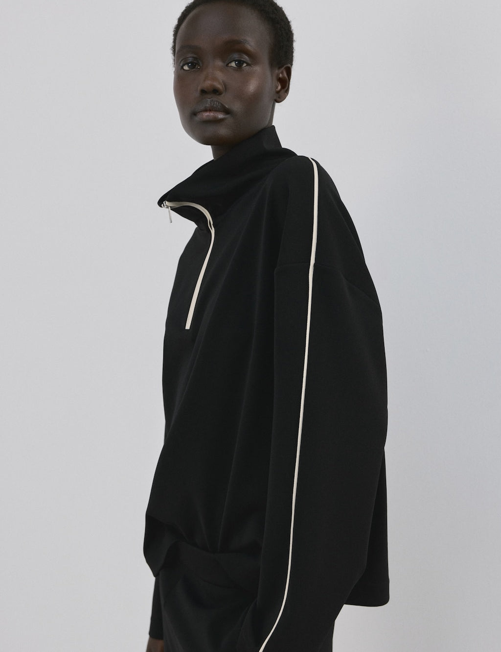 Mango sweatshirt pipin in black - Image 1