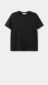 Mango t-shirt chals in black